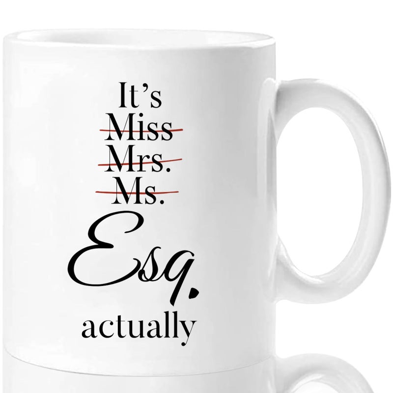 Shqiueos Lawyer Gifts for Women Mug 11oz, Pass the Bar Exam Gifts for Female Lawyers, Office Present for Attorney, JD, Future Lawyer, Law School Graduation Gift for Women Coffee Cup - Image 1